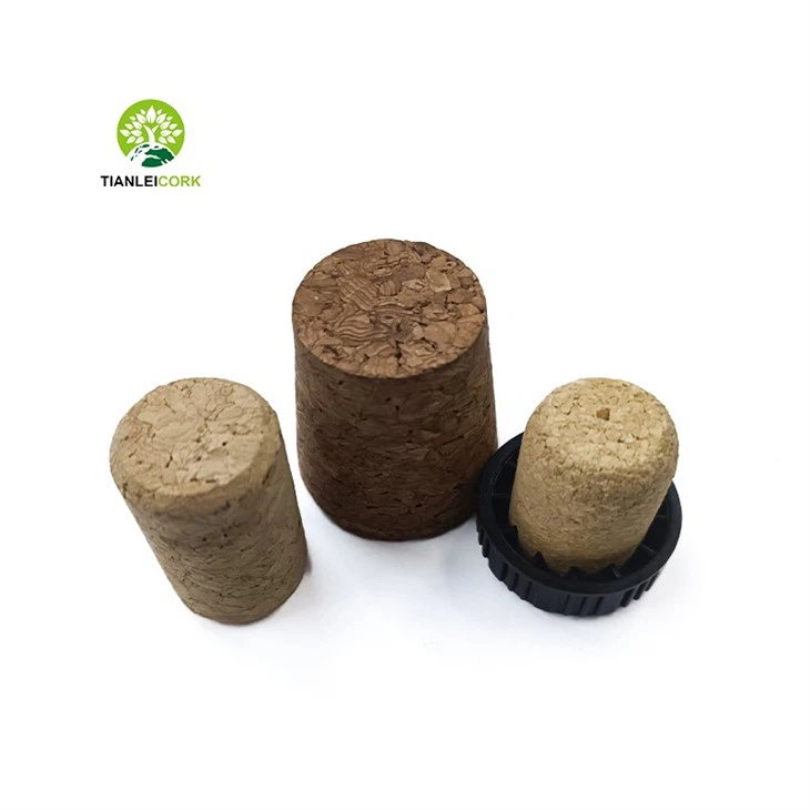bottle with cork cap